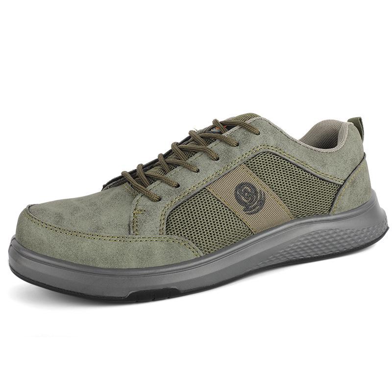 Men s Breathable Anti-static Work Shoes, Anti-smash/Puncture, Lightweight, Wear-Resistant, Protective Footwear for Construction & Electronics. 36