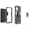 Samsung Galaxy A32 4G case.(Black) PC + TPU Silicone Dual Layer Heavy Duty Armor Cover Case with Ring Kickstand For Samsung A32 4G