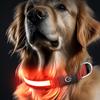 LED Köpek Tasması Şarj Edilebilir Işıklı Köpek Tasması 3 Işık Modu Ayarlanabilir Işıklı Tasma Gece Güvenliği Akşam Yürüyüşleri İçin