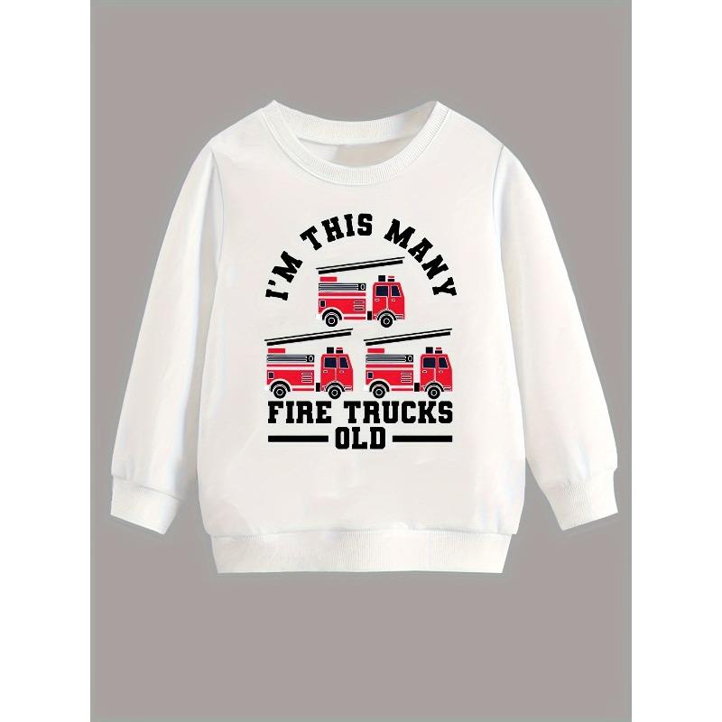 Kids Crewneck Sweatshirt, Christmas & Thanksgiving Carnival New Arrival, Cartoon Graphic Print, Spring Autumn Winter Holiday Tops 110