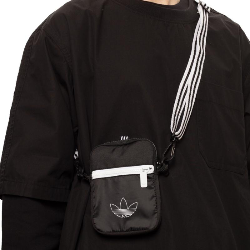Adidas Originals Polyester Festival Crossbody Bag Regular Unisex Black Adidas FM1352