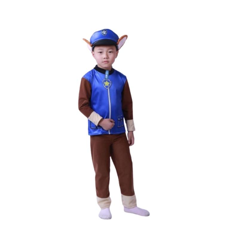 Children Paw Patrol Cosplay Custume Set Halloween Party Props Hat Gift Backpack