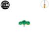 G23 Titanium Alloy Fashionable Medical Grade Piercing Jewelry with Simple Round Zircon Head