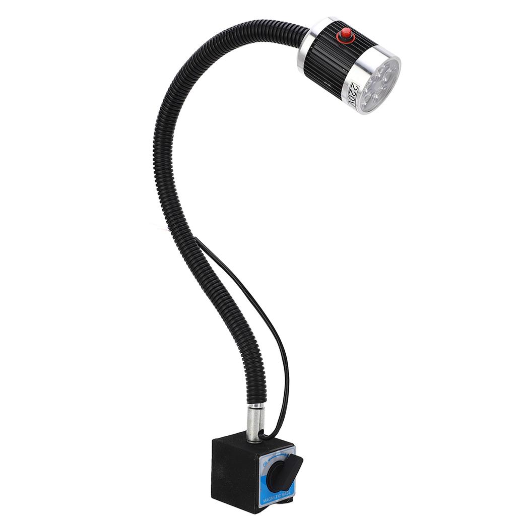 LED Machine Tool Lamp Flexible Gooseneck Magnet Base High Bright Soft White Lighting CNC Lathe