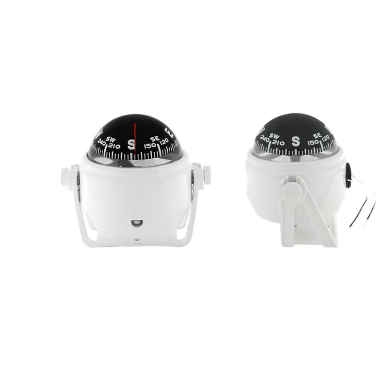 LC550 Car Marine Compass Ball with Light & Declination Adjustment, 2-Pack