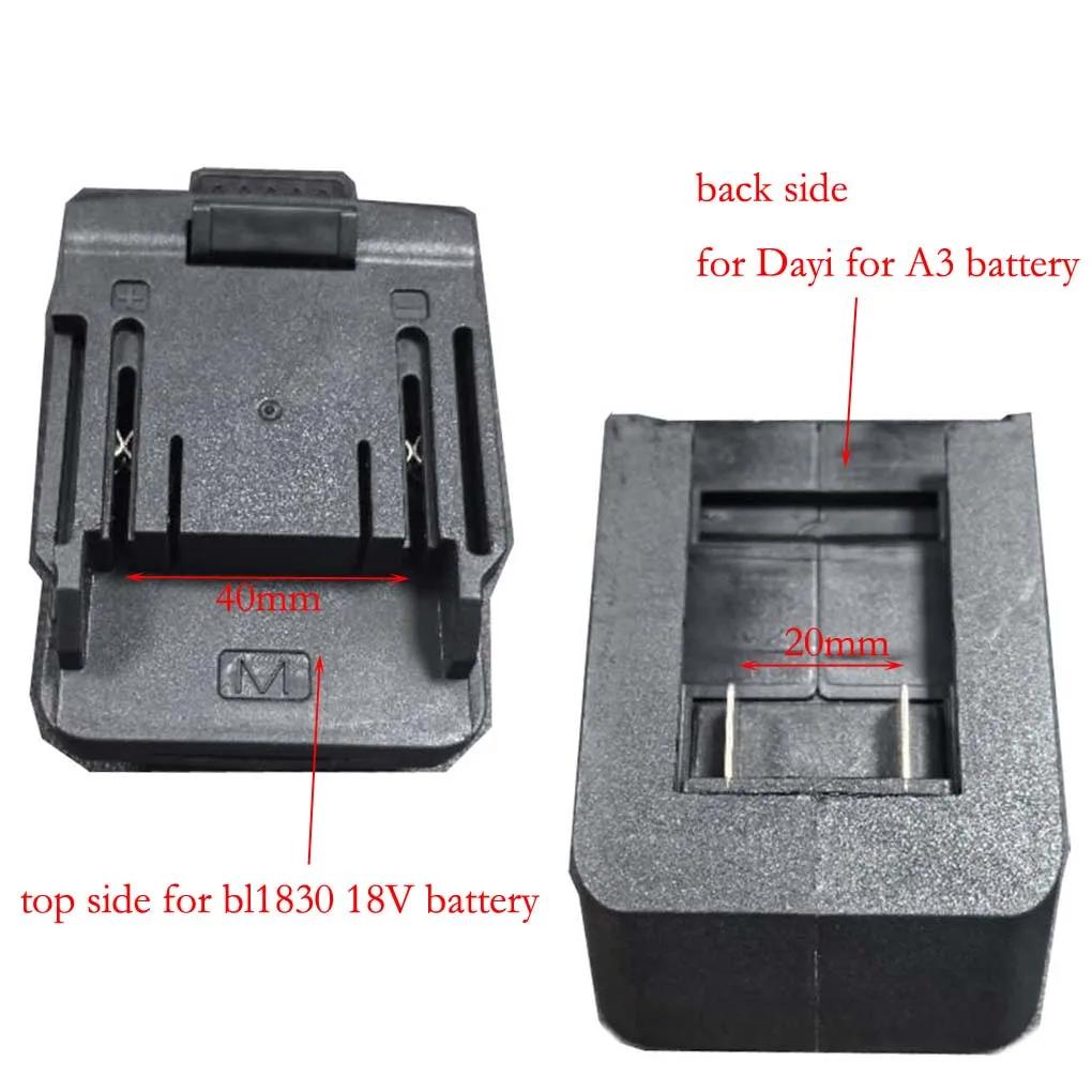1x Battery Adapter Converter For BL1830 BL1840 BL1850 18V Li-ion Battery For Dayi For A3 2106 Battery Power Tool Accessories