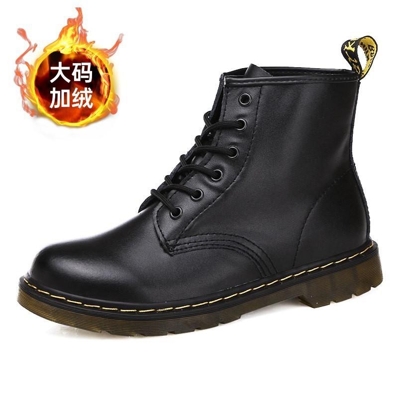 Winter Martin boots velvet warm high-top large size new men s shoes couple boots new men s Martin boots men s 48
