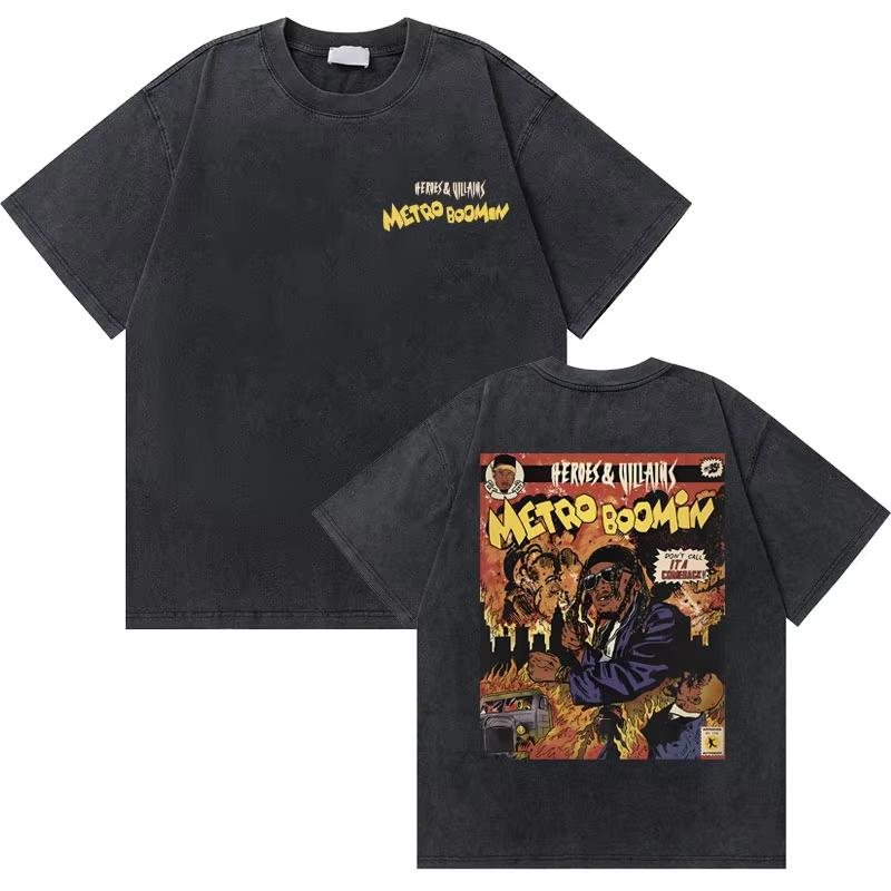 

Washed Vintage Rapper Future & Metro Boomin We Don t Trust You Graphic T-shirt Men Women Hip Hop Fashion Oversized Crewneck T... 5XL