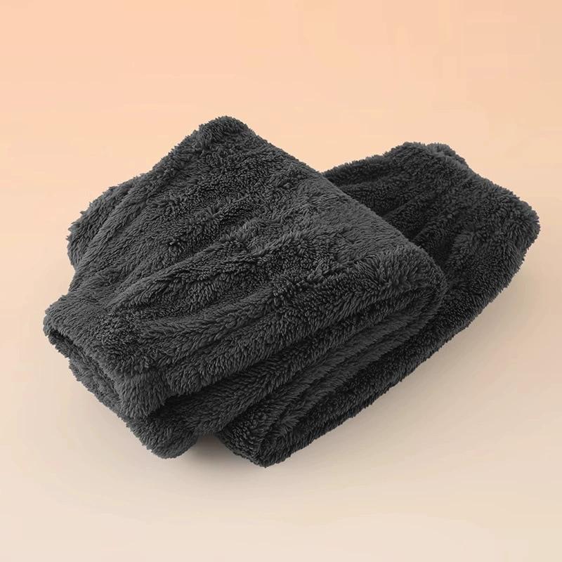 Solid Color Simple Casual Trousers Children's Home Clothes Autumn Winter Warm Plush Long Pant Baby Girls Boys Clothing Pants