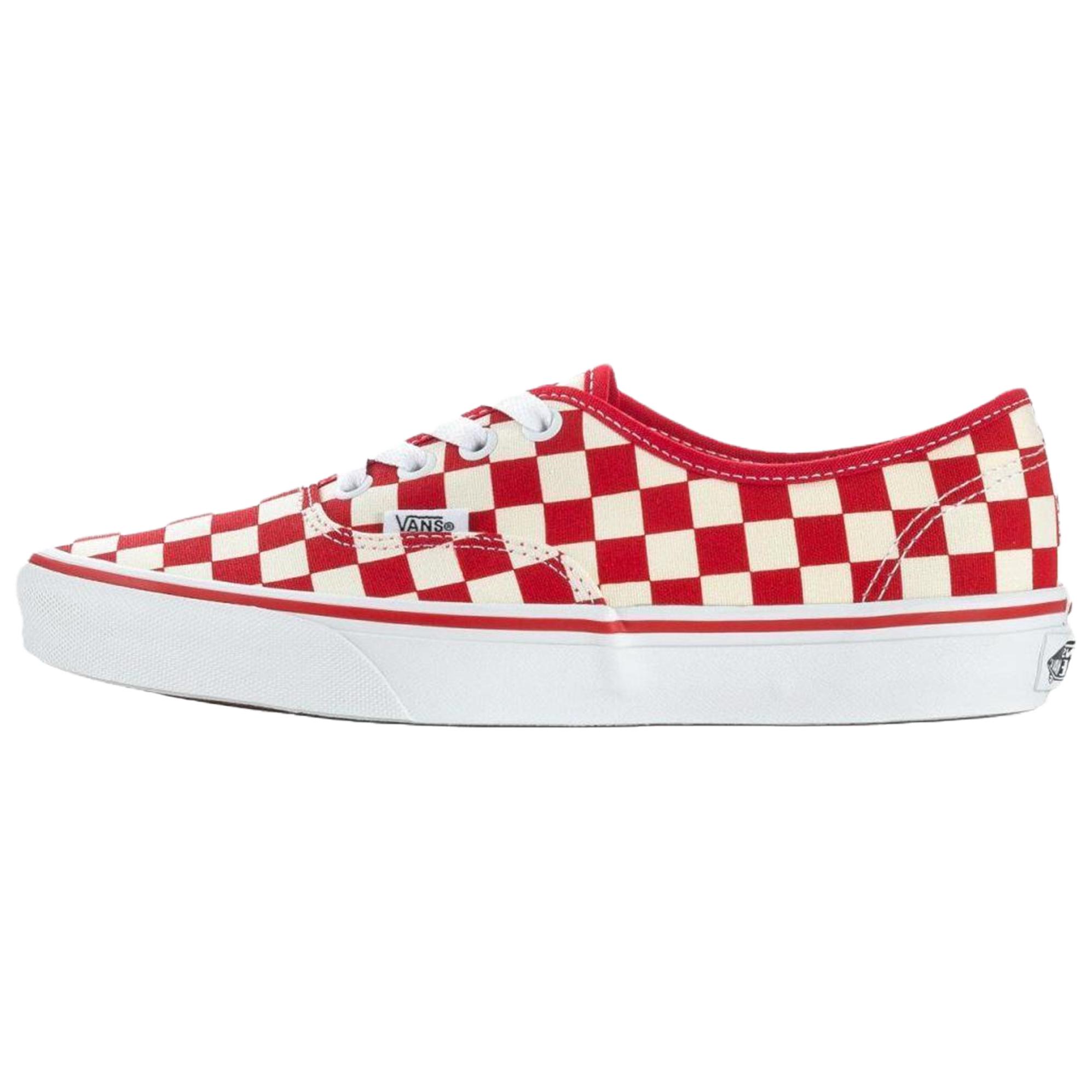 Vans Authentic Checkerboard Red Unisex Sneakers VN000EGAR30 44