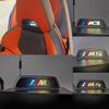 Emblema de Assento com Logo BMW M com Chicote Elétrico para M3, M4, M5, X5M, X6M - Design Iluminado