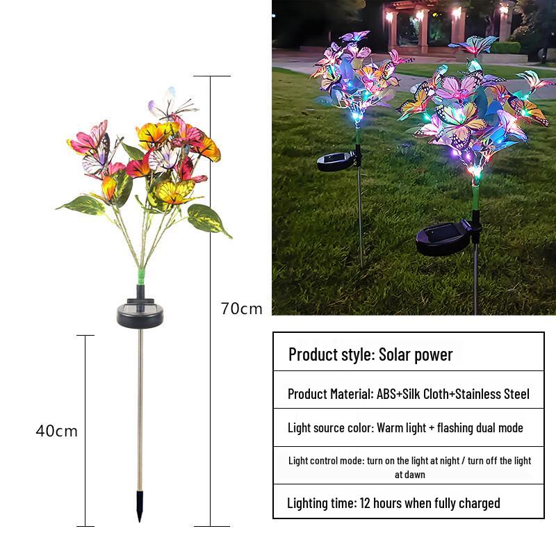 Solar Butterfly Garden Stake Light