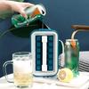 Ice Hockey Pot 2-in-1 Ice Grid Mold Pot Shaped Ice Maker Convenient Folding Ice Hockey Machine Frozen Ice Block Silicone