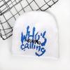 Jacquard Letter Hat Girls Bonnet 2000S Cool Girl Hat Women Headdress Casual Hat