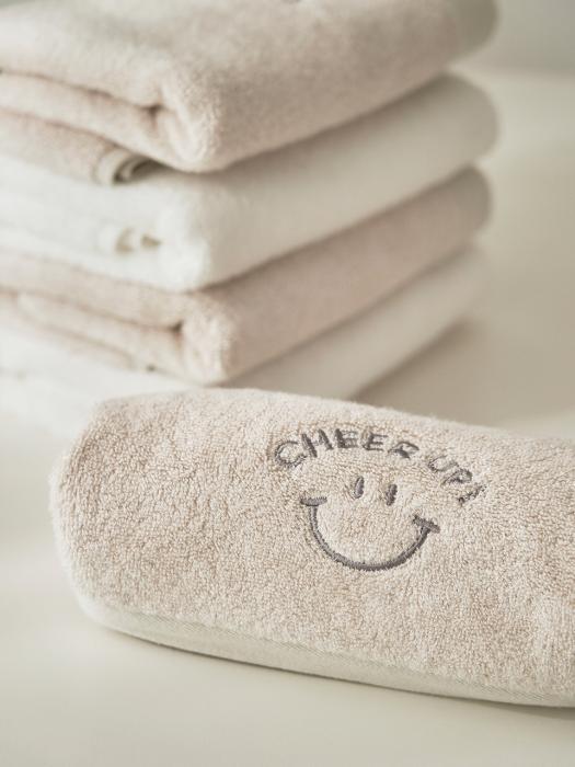 DECOVIEW [Набор из 5 штук] Полотенце из премиальной бамбуковой ткани Smile Beige 5P set