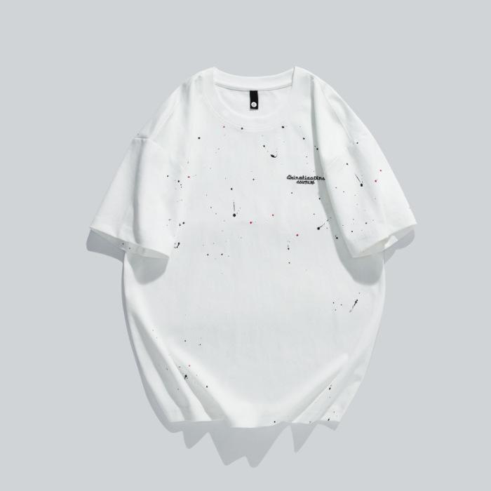 White T-shirt Mens Summer Updated T-shirt American Xinjiang Cotton Short-sleeved T-shirt