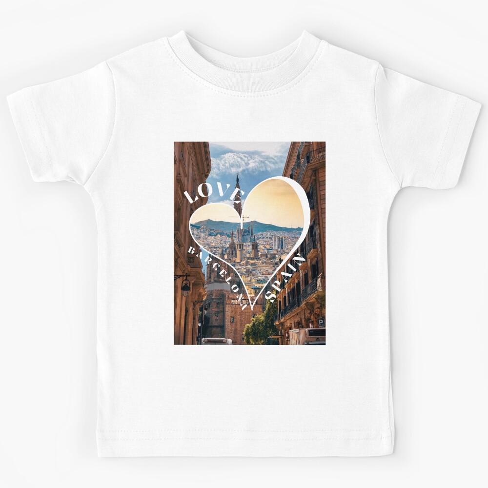 Love Barcelona Spain Kids T-Shirt 100