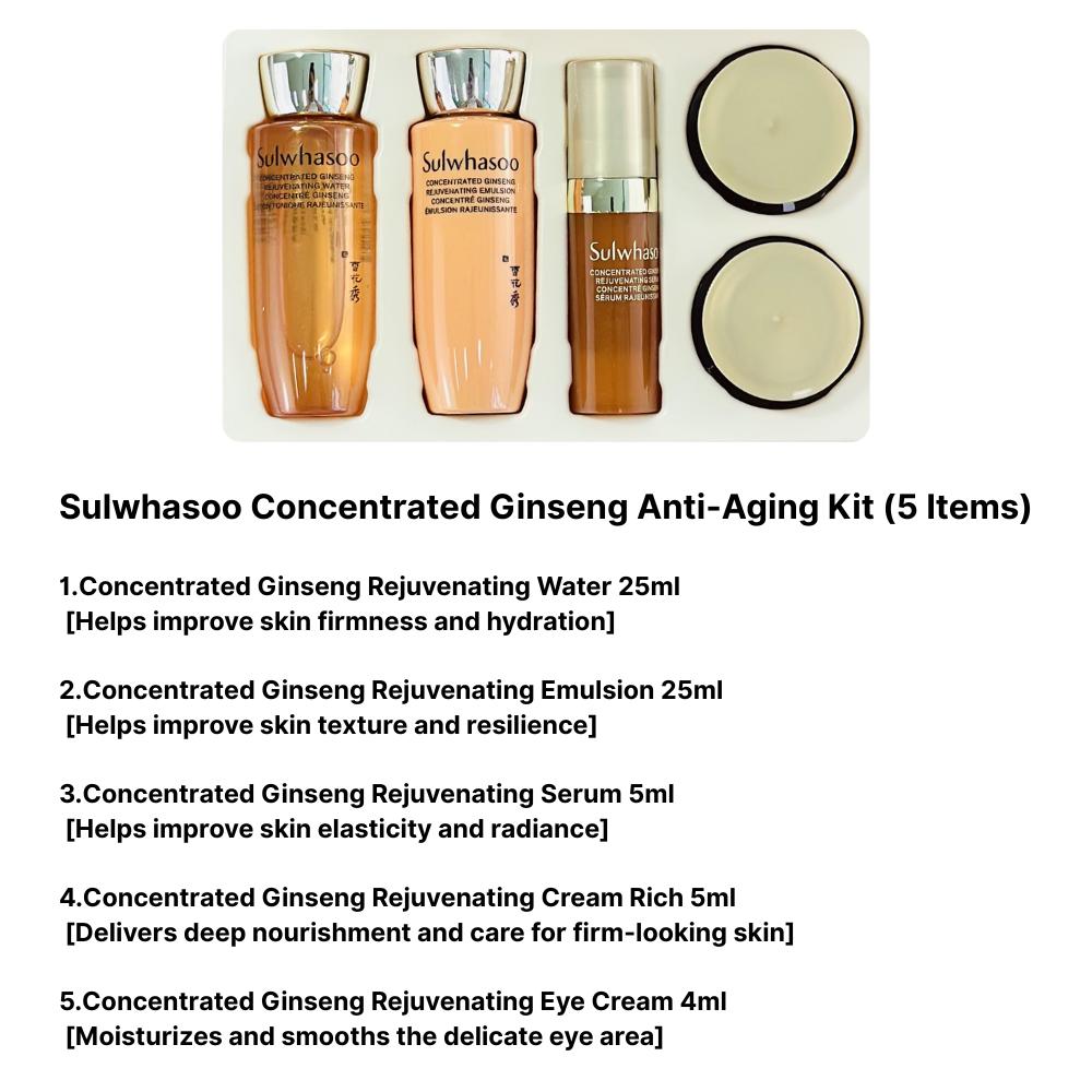 Sulwhasoo Kit anti-âge concentré au ginseng (5 Articles) x 2 Boîte
