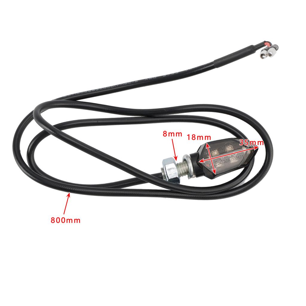 12V LED Sinyal Lambası 8mm Evrensel Motosiklet Kawasaki İçin