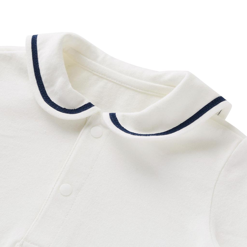 MIKI HOUSE HOT BISCUITS Long Sleeve T-Shirt, Boys and Girls, White, 80cm, 73-5205-491