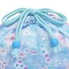 COLORFUL CANDY STYLE Drawstring Lunch Bag, Medium, with Gusset, for Girls, Stylish, Cute, Moonlight Butterfly Design, N3485300