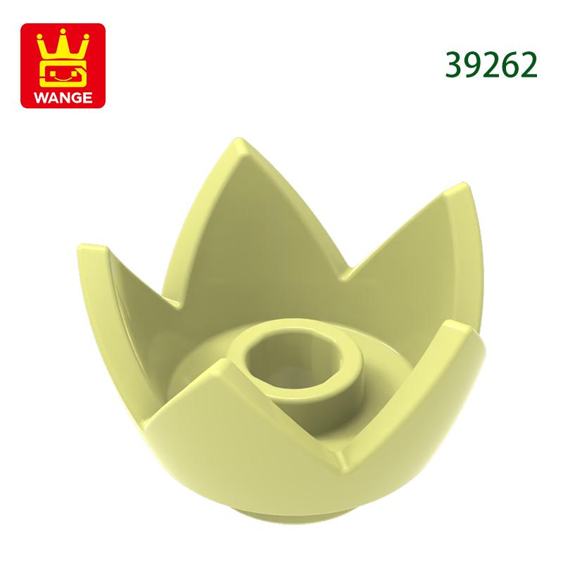 Non-Toxic 313Pcs/Lot 39262 Crown Eggshell With 5 Points Building Blocks Moc Flower Accessories Compatible With Brick Diy Parts Toys