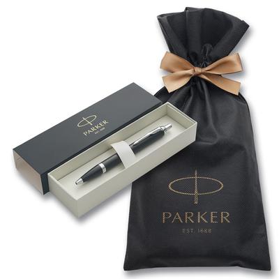PARKER Ballpoint Pen IM Matte Black CT Medium Point Wrapping Bag with Brand Logo Gift Box Luxury Official Genuine Imported Product 2143442ZV3