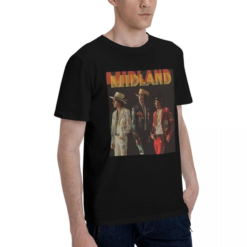 Midland Band 100 Cotton Casual Breathable Confortable Cute Designer Clothes Men Graphic Tee