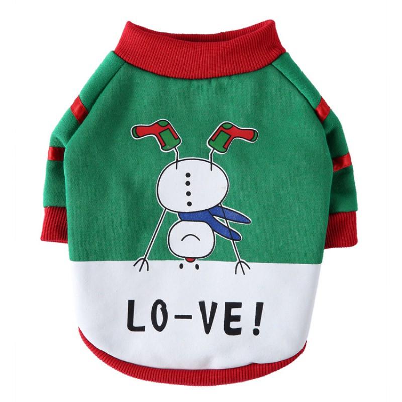 Haustier Hund Vierbeiner Kostüm Winter Weihnachtsoutfit Korallenfleece Hoodie Kleine Mittlere Große Hunde