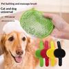 Silicone Dog Cat Bath Brush Soft Massage Comb Hair Remover Wet And Dry Use Pet Hair Remover Pet Grooming Cleaning Supply