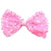 Korean Princess Style Bow Hair Clip with Colorful Sequins for Girls