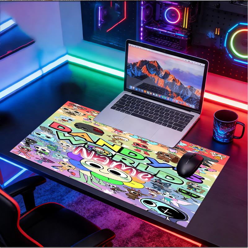 Kişiye Özel İsimli Dandy'nin Dünya Desenli Mouse Pad, Dizüstü Bilgisayar Masa Matı, Ev İçin Dekoratif Masa Matı Klavye Altlığı Hediye
