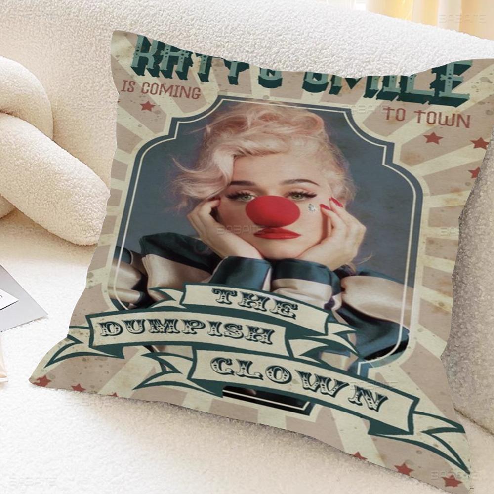 K-Katy Hot Singer P-Perry Cushion Cover Car Throw Pillow Case For Sofa Car Christmas Gift 40x40cm 45x45cm