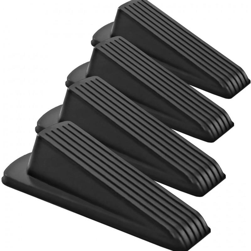 TPR Door Stopper Wedge Home Safety Anti-Collision Floor Mount Holder Windproof Stop