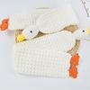 Cute Duck Designs Children's Scarf Knitted Soft Warm Cartoon Pattern for Boys and Girls Outdoor Activity Neck Warmer