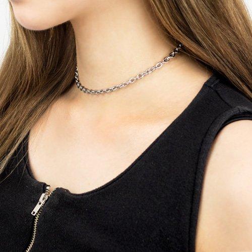 Glory_Arden Surgical Steel Chain Choker 2 / Ghmn-120