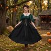 Damen schulterfreies Vintage-Kleid mit voller Glockenrock für Halloween-Kostüm