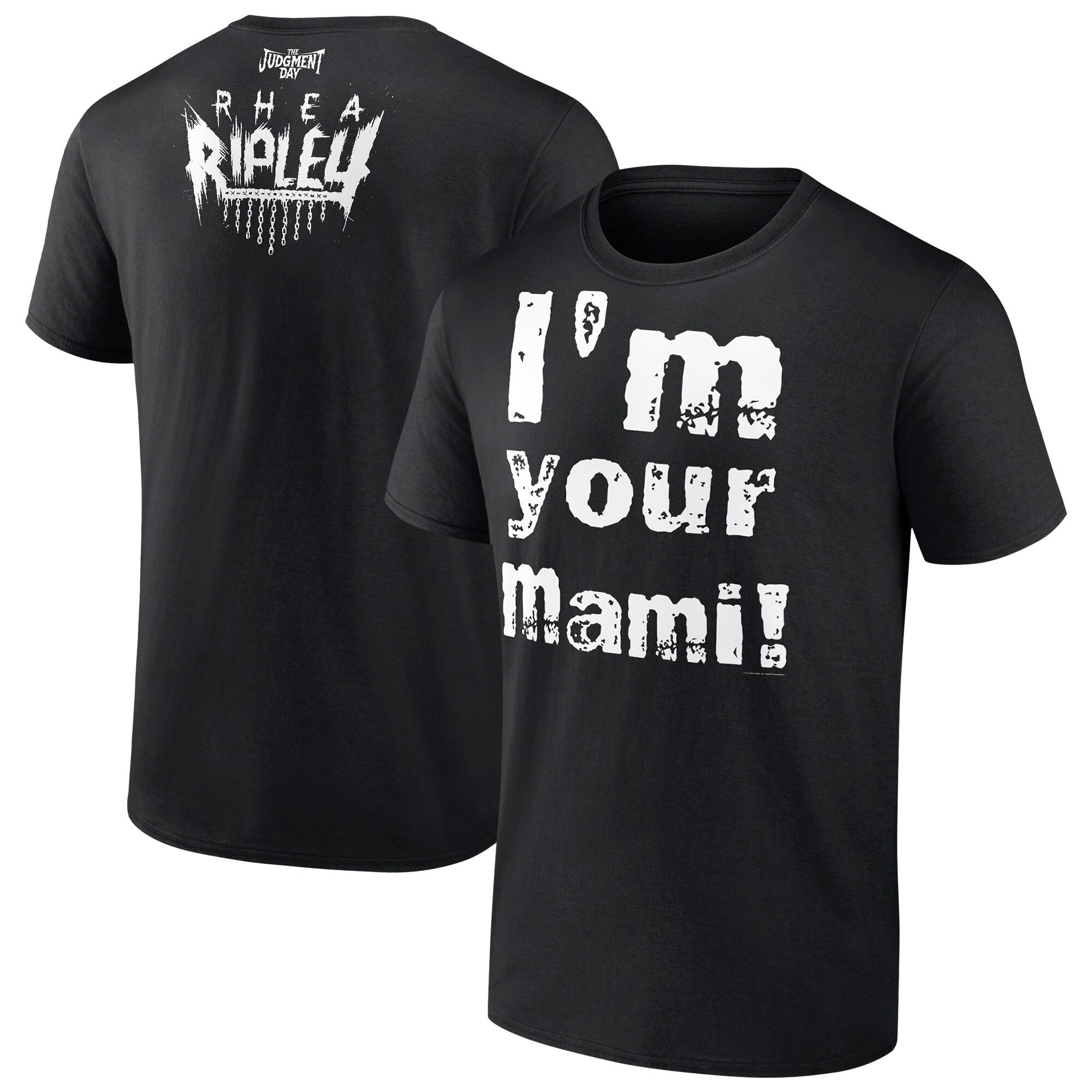 Мужская черная футболка Rhea Ripley I m Your Mami M