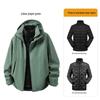 Stone Style Waterproof Shell Jacket with Down Layer and Custom Logo Print
