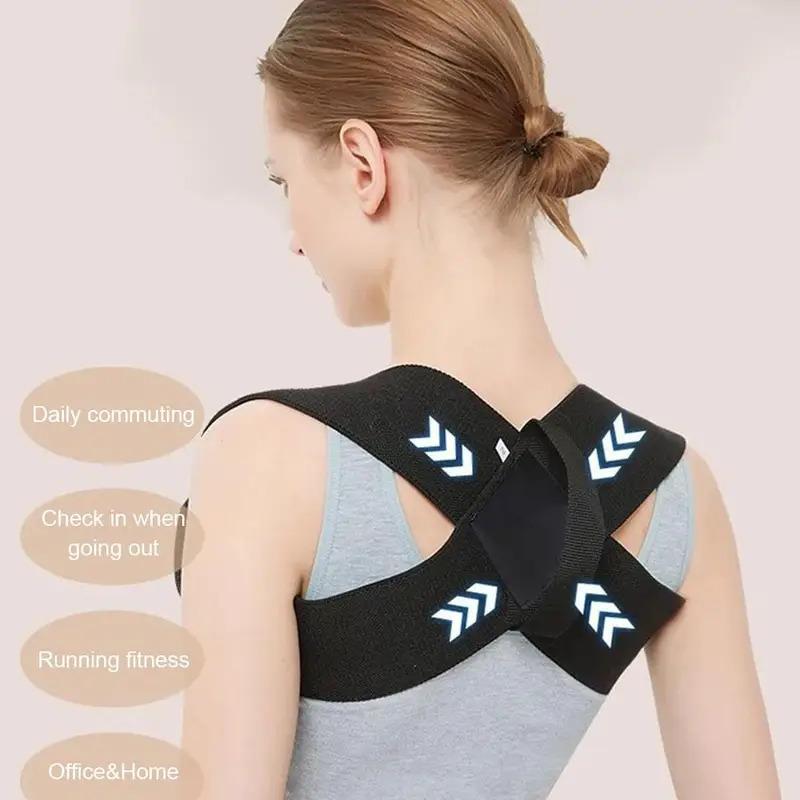 Corrective Belt Open Shoulder Beauty Back Sinking Shoulder Bench Press Open Shoulder Back Training Belt Breathable Unisex
