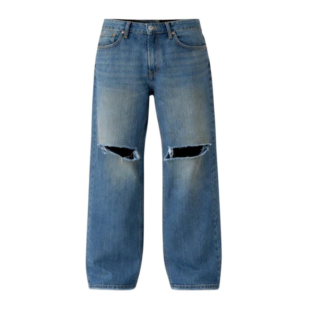 Firetrap Mens Denim Ripped Straight Jeans