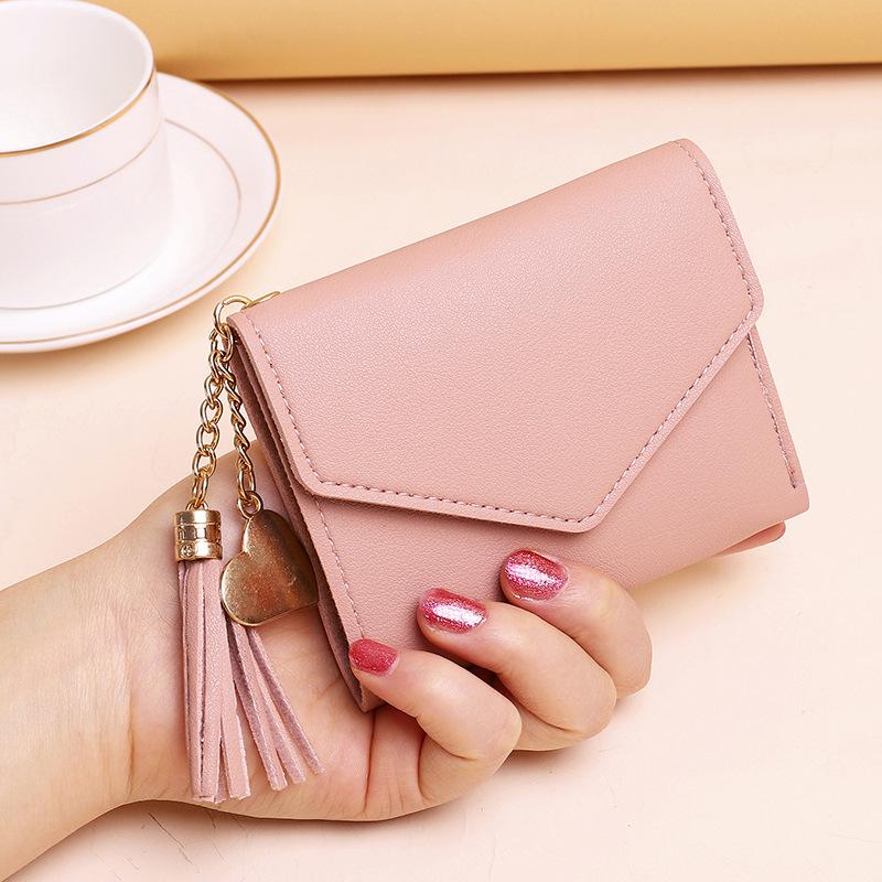 2025 Tassel Coin Purse: Cute, Slim Women's Wallet & Student Card Holder