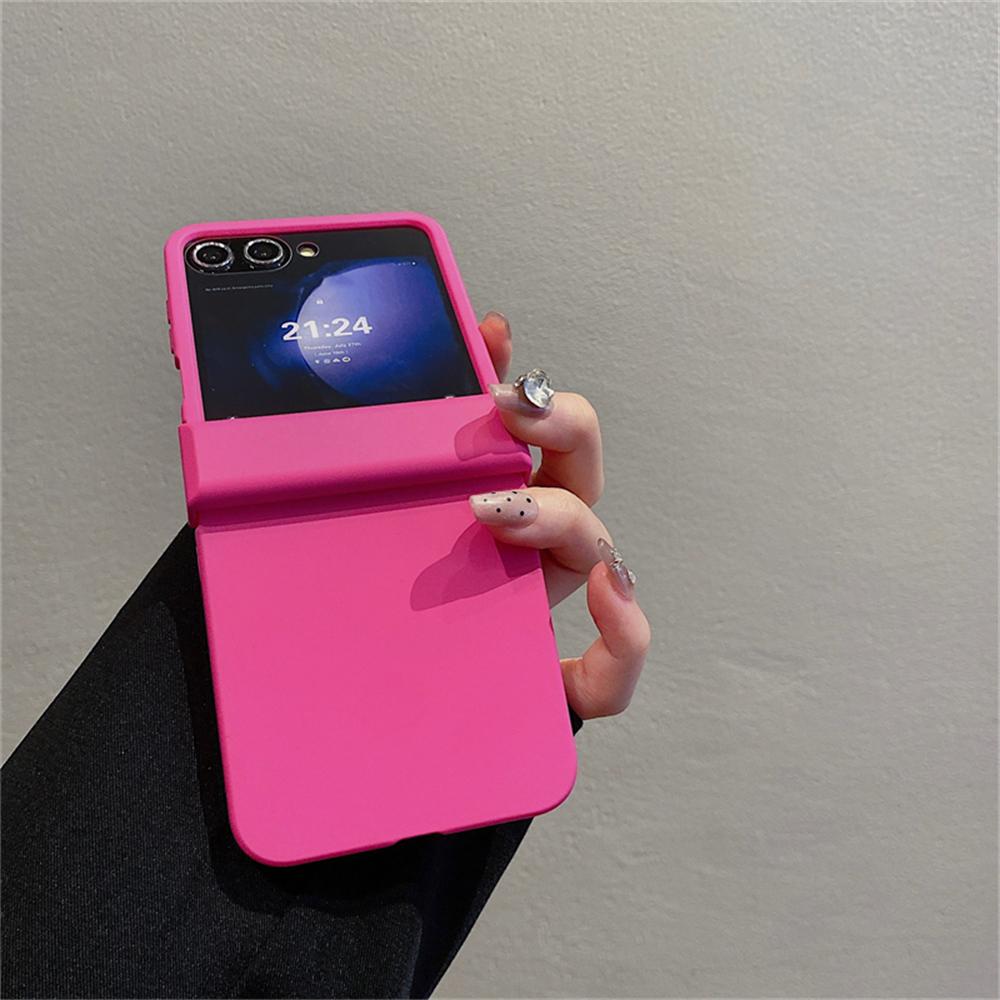 Cute Candy Color Skin Feel Hinge Protec Case For Samsung Galaxy Z Flip 7/6/5/4/3 For Motorola Razr 40 50 Ultra Razr 60 Cover