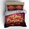 Christmas Santa Claus Holiday Bedding Set Bedding set (1 duvet cover, 2 pillowcases, duvet not included)