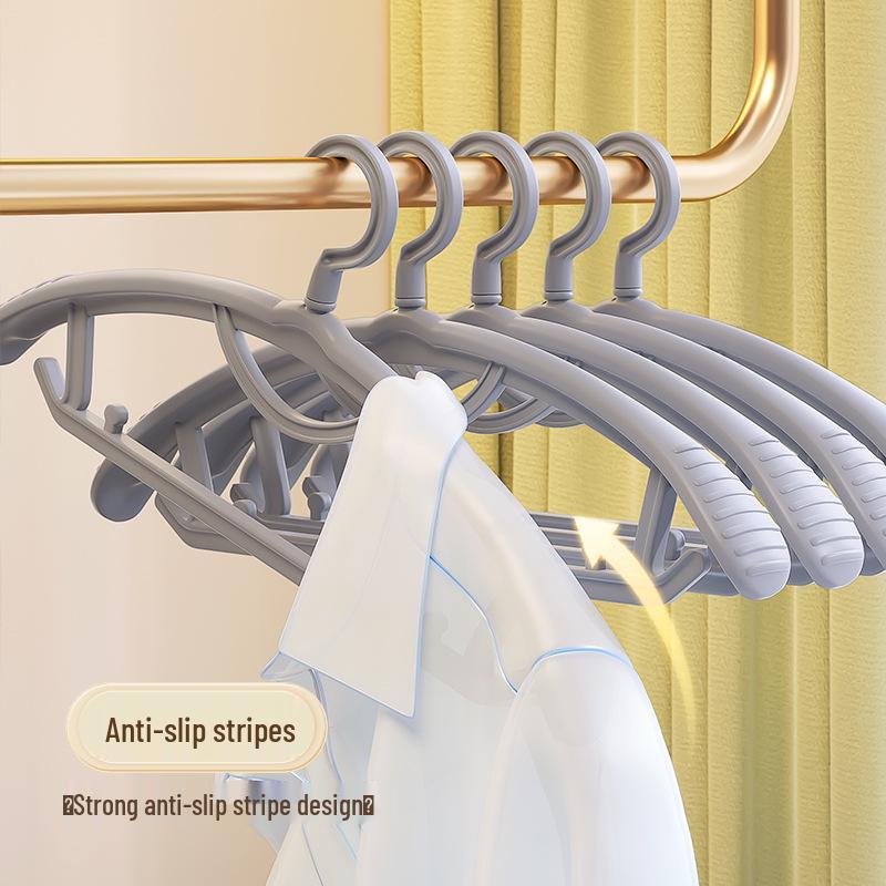 Rotatable Anti-Slip Wide Shoulder Clothes Hanger with No-Trace Design