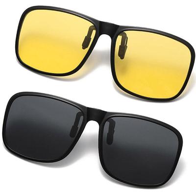 Occhiali da Sole Polarizzati Clip-On Antiriflesso Flip-Up Fotocromatici Polarizzati per Guida Viaggio GZW