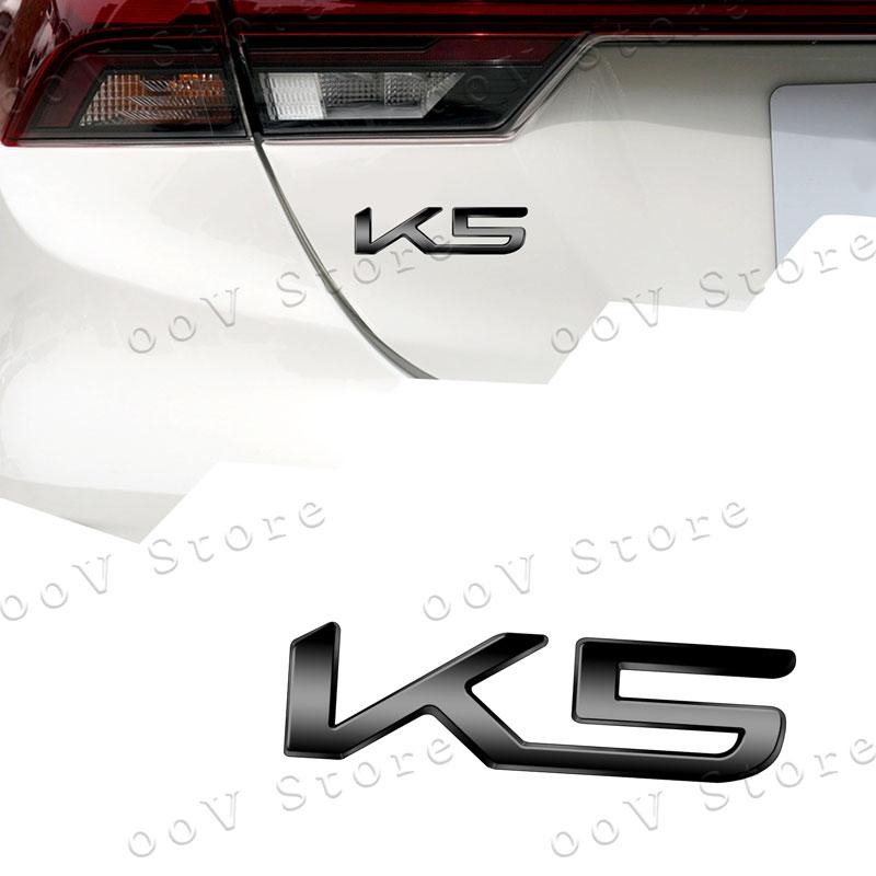 3D Metal K3 K5 K8 Logo Car Fender Side Rear Tail Trunk Emblem Sticker For KIA Sportage K9 Forte Ceed Sorento Cerato Rio Soul  FZ3