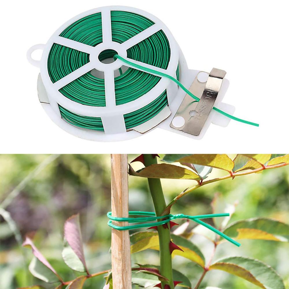 20/30/50/100M For Plants Growth With Cutter Twine Plant Wire Cable Organizer Twist Tie Garden Twine