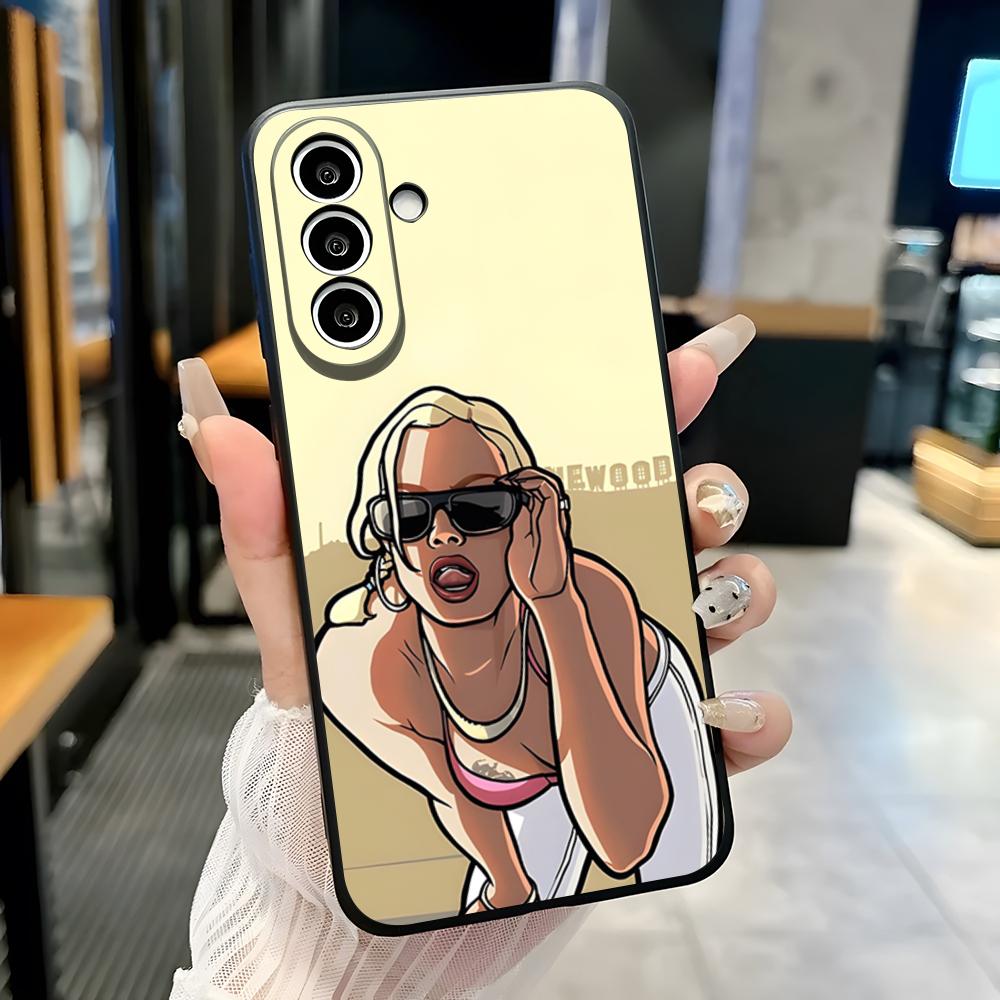 Husă de telefon Grand Theft Auto GTA V Pentru Samsung A25 A13 A33 5G A54 A36 A35 A56 A52 A14 Antișoc Capac Moale