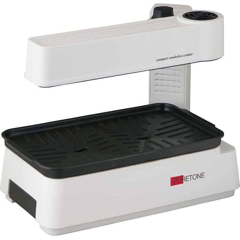 

Tokyo Deco smokeless roaster Yakiniku plate hot plate smokeless white [Top + Bottom Double Heating] smokeless grill plate Upper and lower W heating